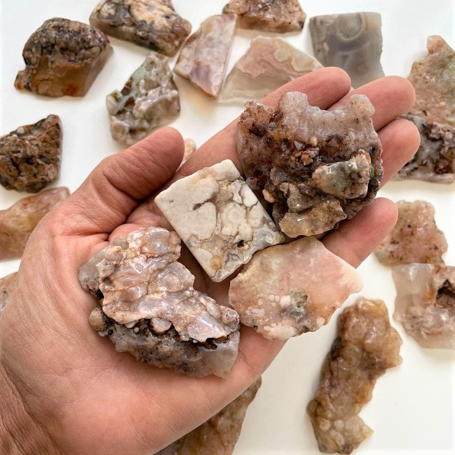 Polished Slabs - Flower Agate SM - 500g Polished Slabs - Flower Agate SM - 500g